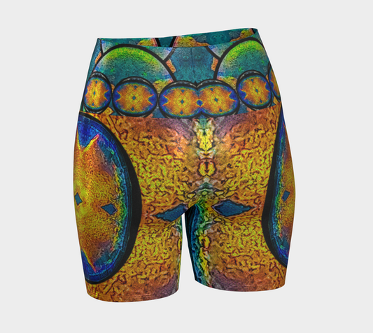 Glitter Yoga Shorts (Muliebris/Virilis)(Opal Skies Cantus Primus) RJSTHs2024 RJS