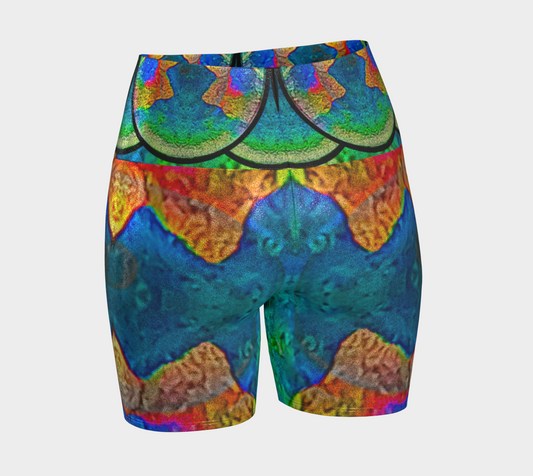 Glitter Yoga Shorts (Muliebris/Virilis)(Opal Skies Cantus Primus) RJSTHs2024 RJS