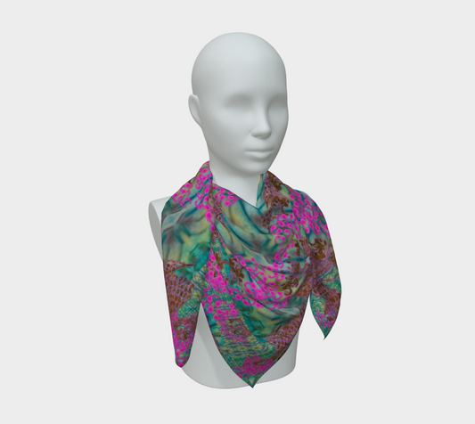 Silk Art Scarf (Vitta Serica Artis)(WindSong Flower) RJSTH@Fabric#9 RJSTHS2026 RJS