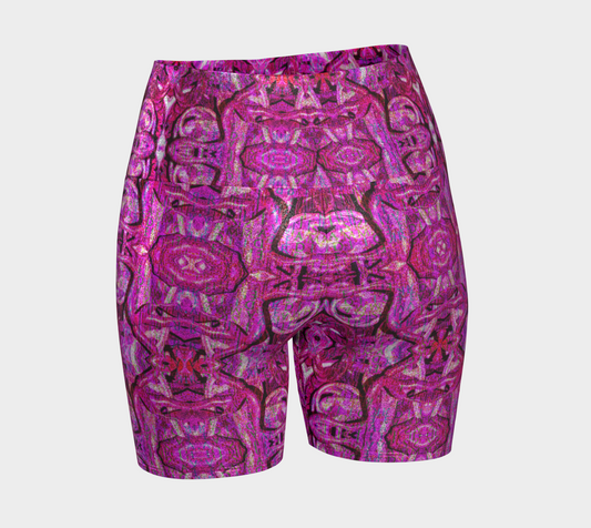 Glitter Yoga Shorts (Muliebris/Virilis)(Pure Candy GNHV8.2.1 Pink Logo@Alchemic) RJSTHs2024 RJS