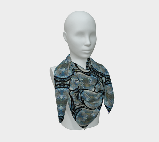 Silk Art Scarf (Vitta Serica Artis)(Opal Skies Cantus Primus "Lūminōsitās") RJSTHW2026 RJS