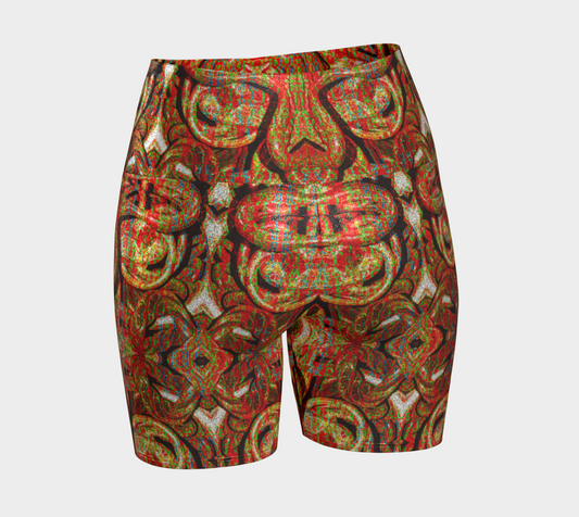 Glitter Yoga Shorts (Muliebris/Virilis)(Pure Candy GNHV8.2.1 Orange Logo@Alchemic) RJSTHs2024 RJS