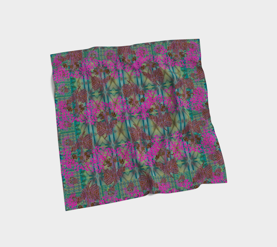 Silk Art Scarf (Vitta Serica Artis)(WindSong Flower) RJSTH@Fabric#9 RJSTHS2026 RJS