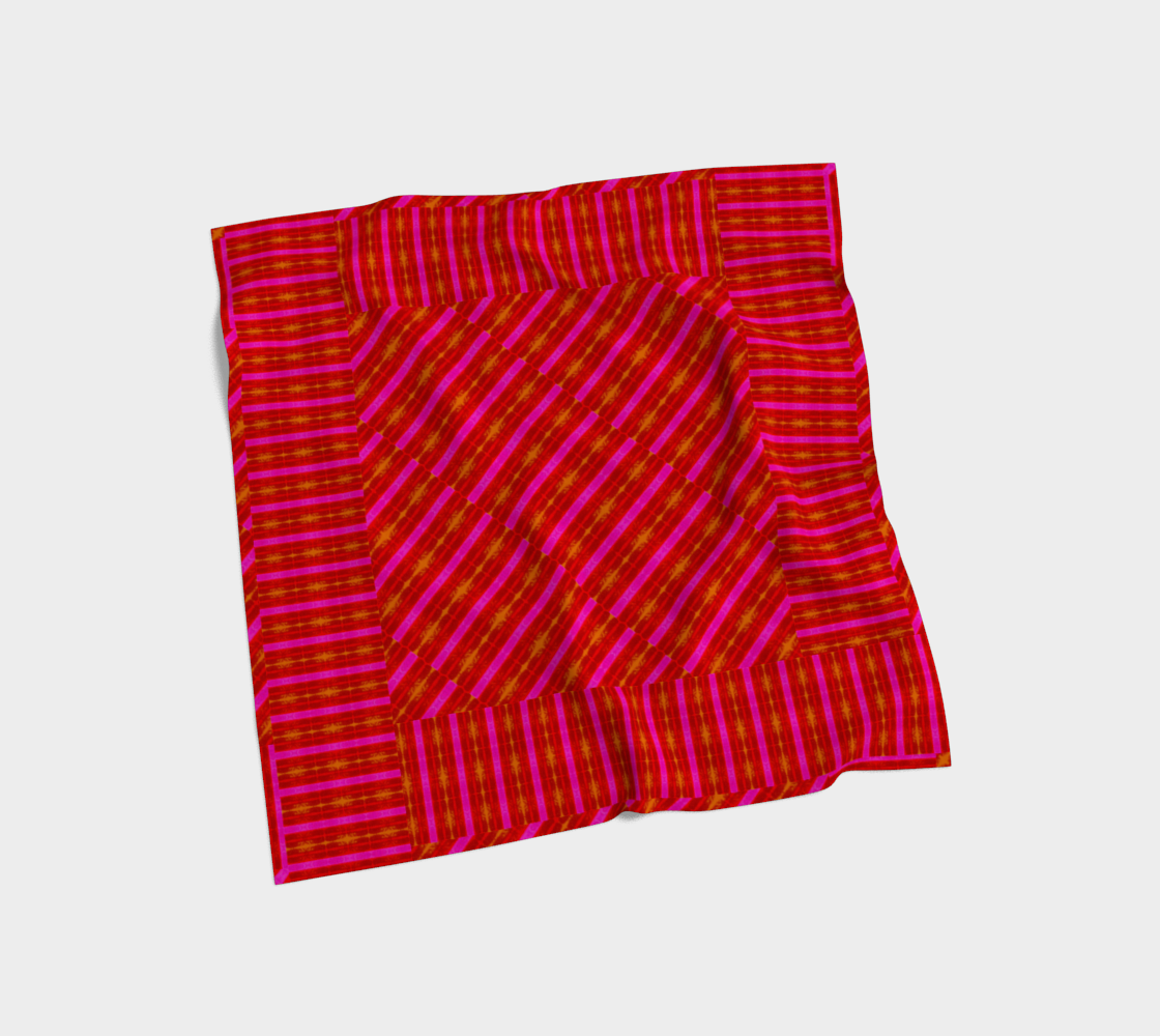 Silk Art Scarf (Vitta Serica Artis)(Rind Link Pink Logo) RJSTH@Fabric#7 RJSTHW2026 RJS