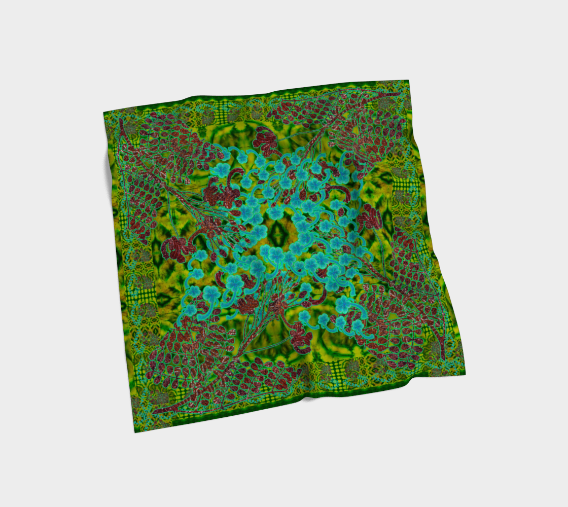 Silk Art Scarf (Vitta Serica Artis)(WindSong Flower) RJSTH@Fabric#10 RJSTHS2026 RJS