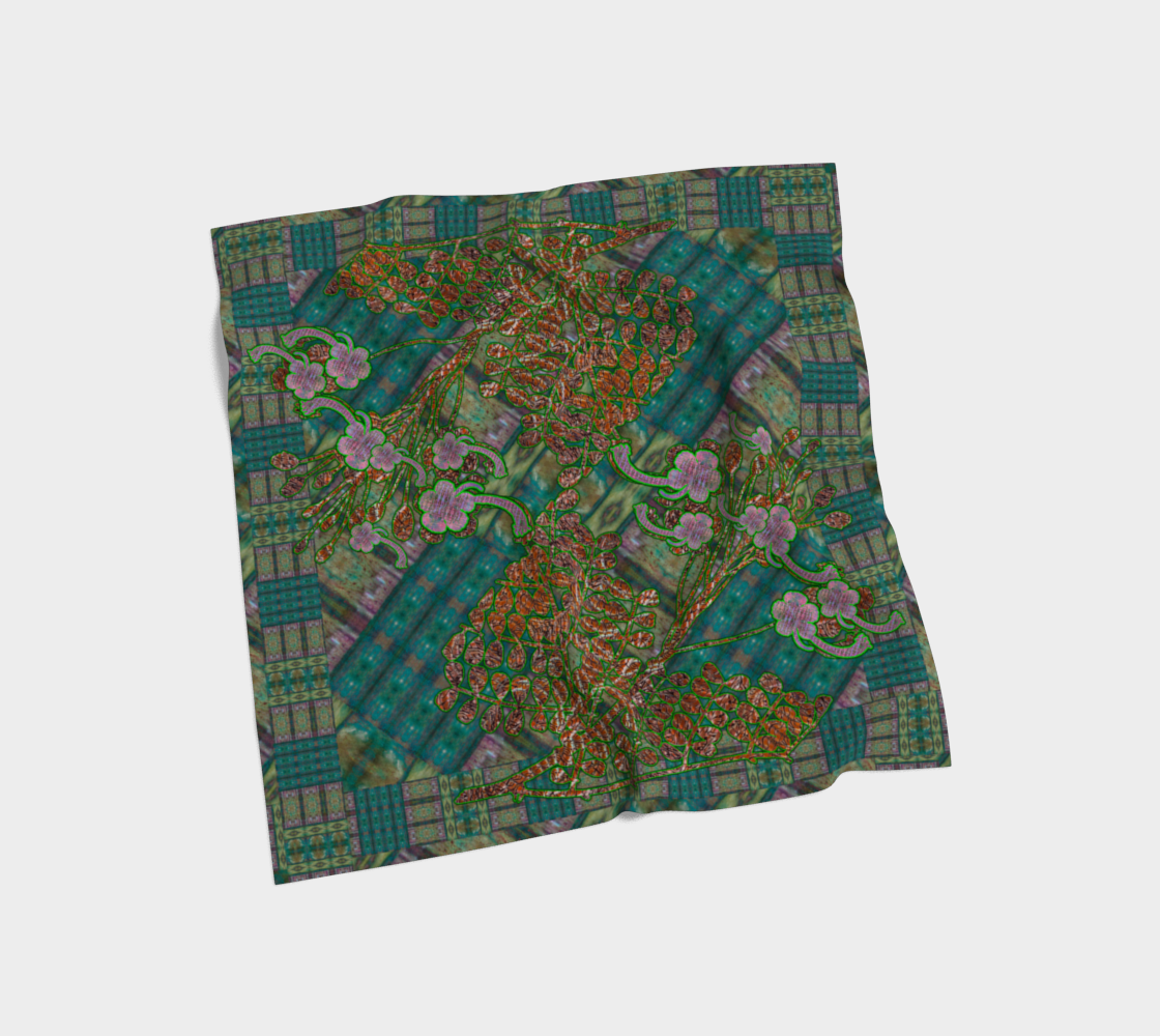 Silk Art Scarf (Vitta Serica Artis)(WindSong Flower) RJSTH@Fabric#4 RJSTHS2026 RJS