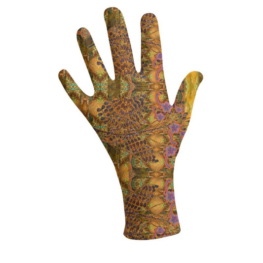 Lycra Gloves (Unisex)(WindSong Flower) RJSTH@Fabric#6 RJSTHS2023 RJS