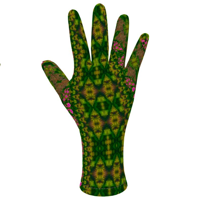 Fleece Gloves (Unisex)(WindSong Flower) RJSTH@Fabric#7 RJSTHS2021 RJS