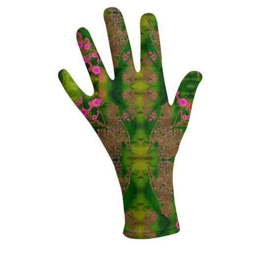 Lycra Gloves (Unisex)(WindSong Flower) RJSTH@Fabric#7 RJSTHS2023 RJS