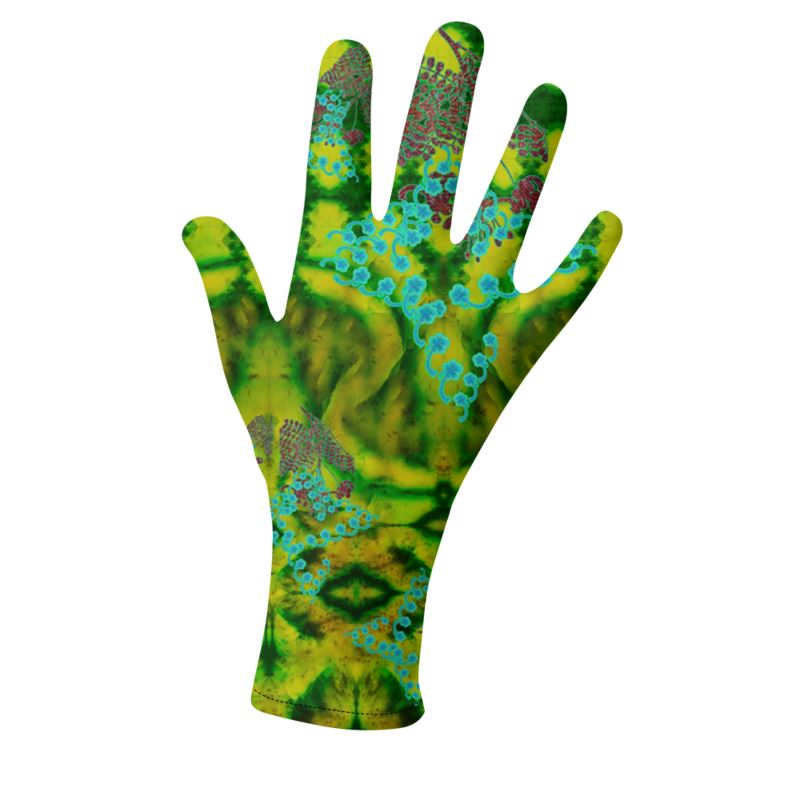 Lycra Gloves (Unisex)(WindSong Flower) RJSTH@Fabric#10 RJSTHS2023 RJS