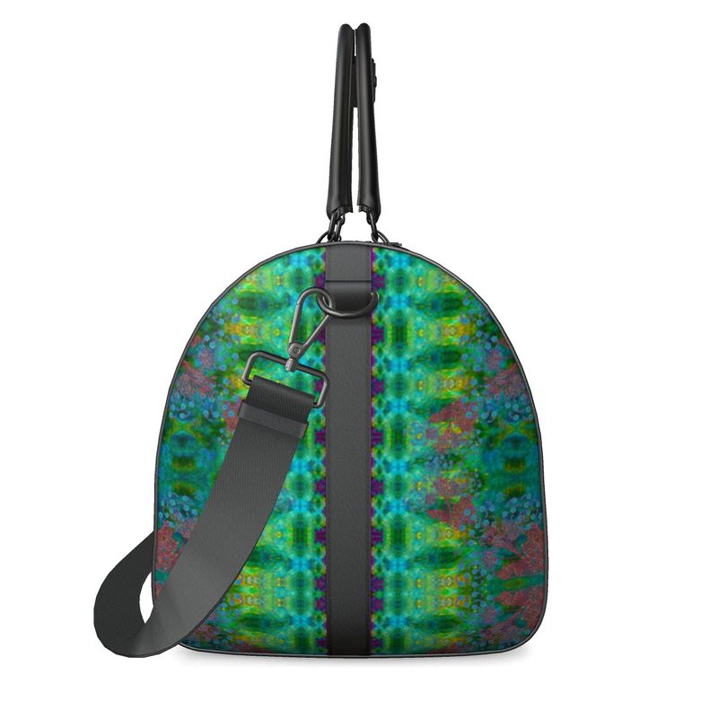 Leather Duffel Bag (WindSong Flower) RJSTH@Fabric #11 RJSTHS2021 RJS