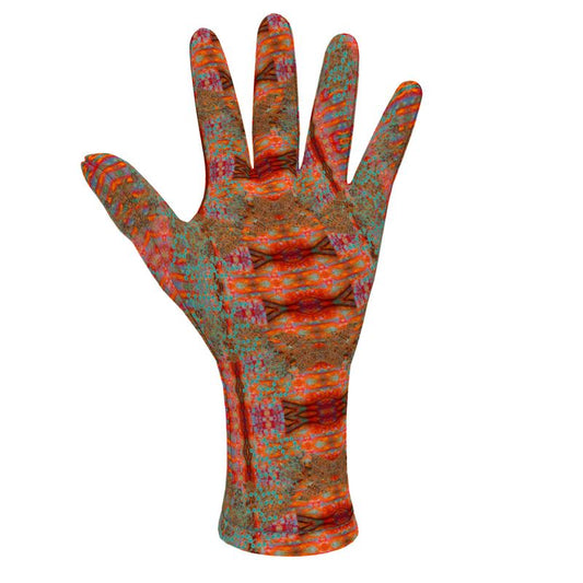 Fleece Gloves (Unisex)(WindSong Flower) RJSTH@Fabric#12 RJSTHS2021 RJS