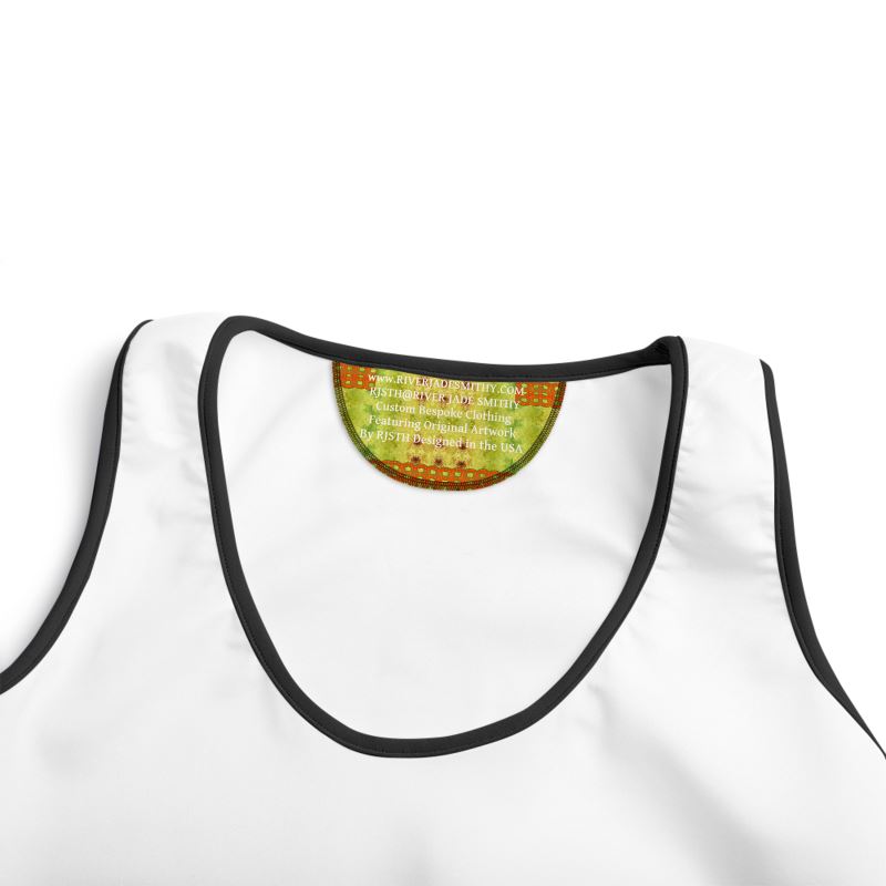 Product tag, www.RIVERJADESMITHY.COM RJSTH@RIVER JADE SMITHY Custom Bespoke Clothing Featuring Original Artwork By RJSTH Designed in the USA