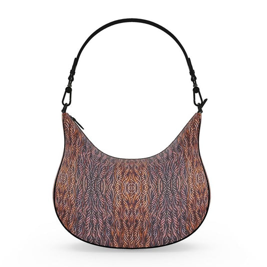 Leather Curve Hobo Bag (Grail Hearth Core Copper Fabric) RJSTHw2023 RJS