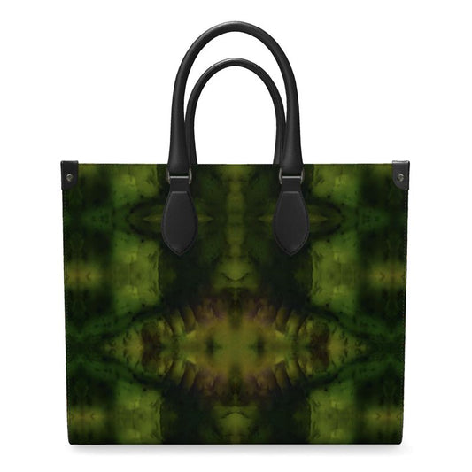 Leather Shoppers Bag (Tree Link Stripe) RJSTH@Fabric#7 RJSTHs2021 RJS