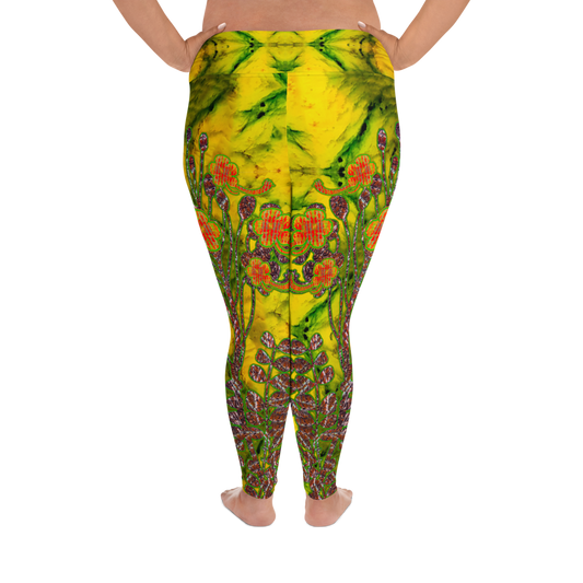 Leggings (Plus Size)(WindSong Flower) RJSTH@Fabric#1 RJSTHW2021 RJS