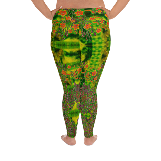 Leggings (Plus Size)(WindSong Flower) RJSTH@Fabric#3 RJSTHW2021 RJS