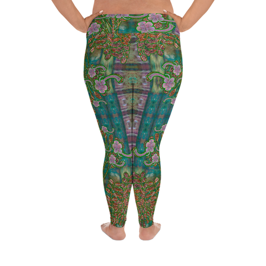 Leggings (Plus Size)(WindSong Flower) RJSTH@Fabric#4 RJSTHW2021 RJS