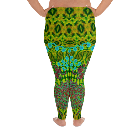 Leggings (Plus Size)(WindSong Flower) RJSTH@Fabric#10 RJSTHW2021 RJS