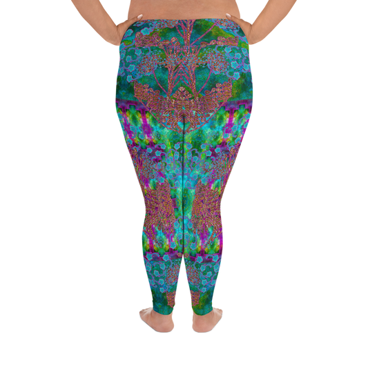 Leggings (Plus Size)(WindSong Flower) RJSTH@Fabric#11 RJSTHW2021 RJS