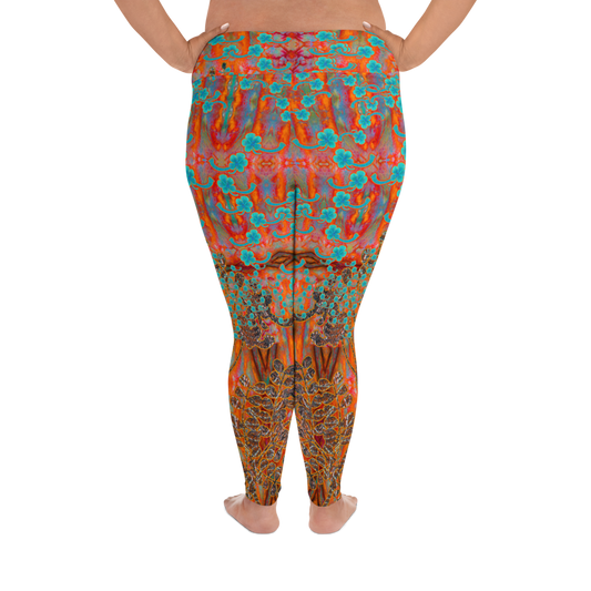 Leggings (Plus Size)(WindSong Flower) RJSTH@Fabric#12 RJSTHW2021 RJS