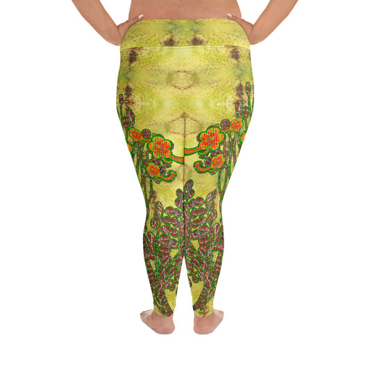 Leggings (Plus Size)(WindSong Flower) RJSTH@Fabric#2 RJSTHW2021 RJS