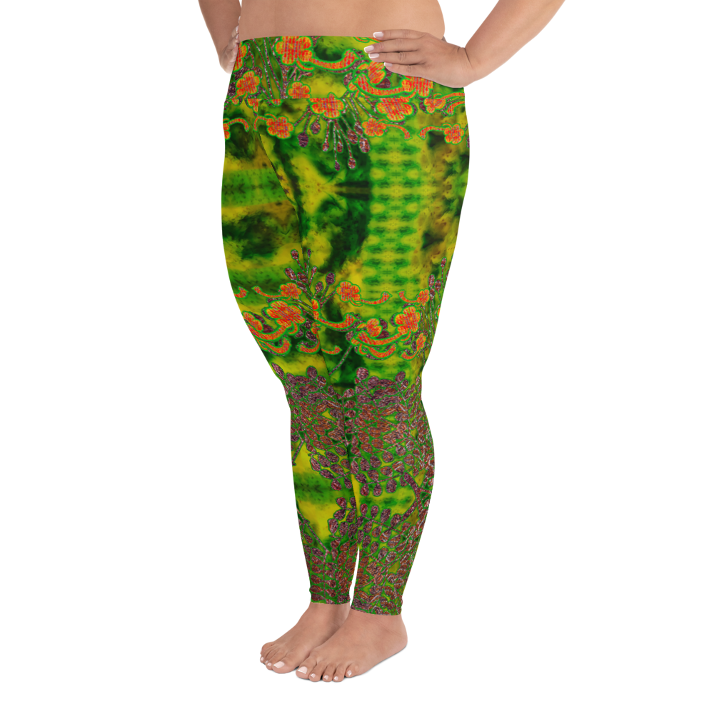 Leggings (Plus Size)(WindSong Flower) RJSTH@Fabric#3 RJSTHW2021 RJS