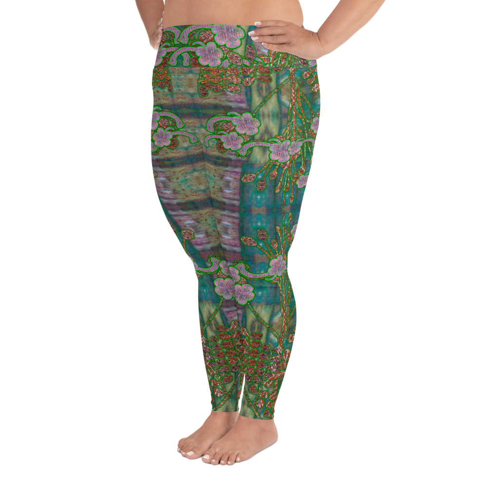 Leggings (Plus Size)(WindSong Flower) RJSTH@Fabric#4 RJSTHW2021 RJS