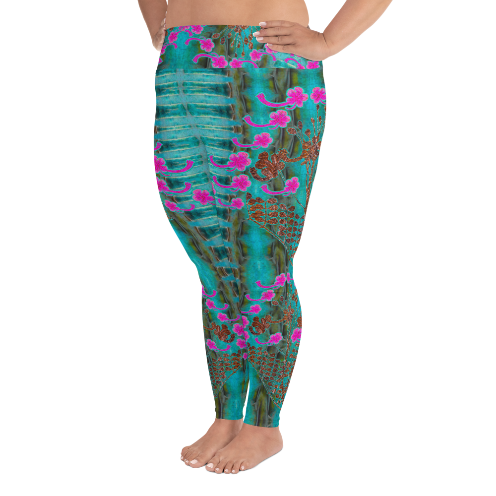 Leggings (Plus Size)(WindSong Flower) RJSTH@Fabric#8 RJSTHW2021 RJS