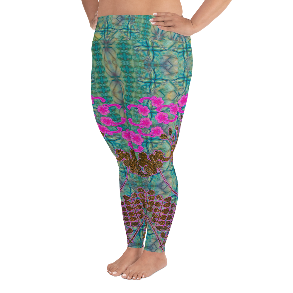 Leggings (Plus Size)(WindSong Flower) RJSTH@Fabric#9 RJSTHW2021 RJS