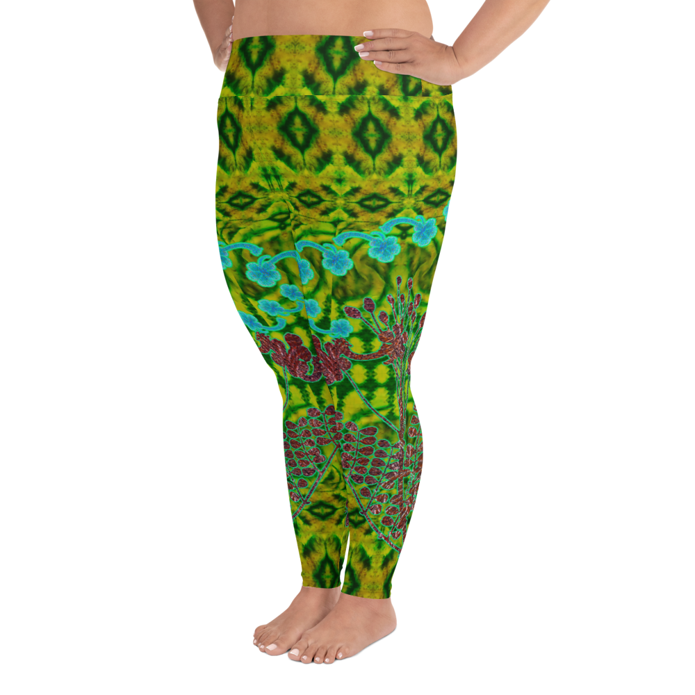 Leggings (Plus Size)(WindSong Flower) RJSTH@Fabric#10 RJSTHW2021 RJS