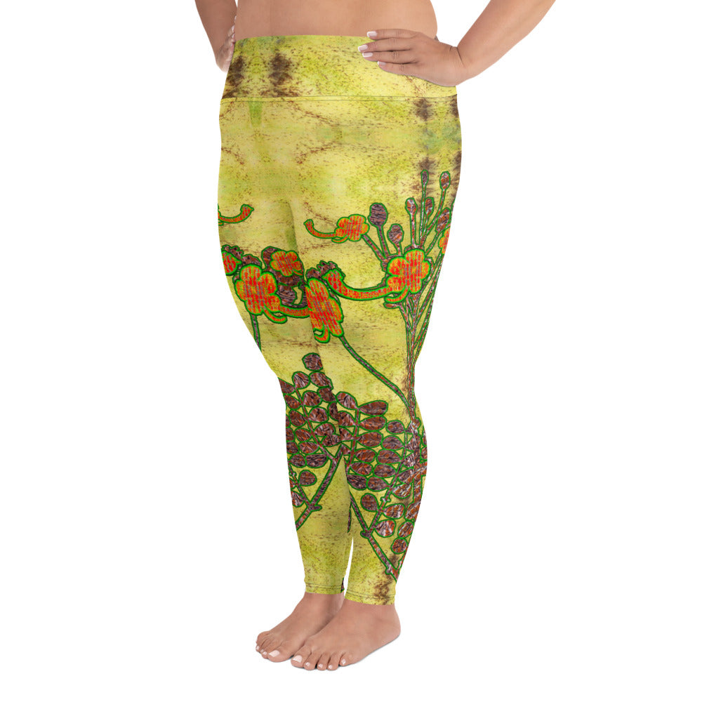 Leggings (Plus Size)(WindSong Flower) RJSTH@Fabric#2 RJSTHW2021 RJS