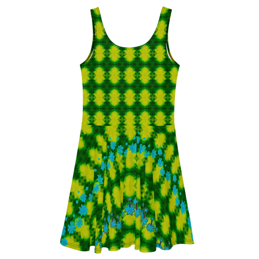 Fitted Skater Dress (Her/Muliebris)(Grail Night Flower) RJSTH@Fabric#10 RJSTHS2020 RJS