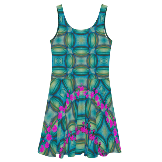 Fitted Skater Dress (Her/Muliebris)(Grail Night Flower) RJSTH@Fabric#9 RJSTHS2020 RJS