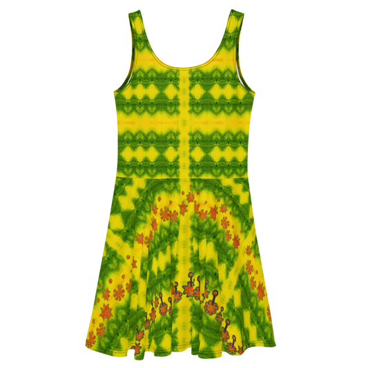 Fitted Skater Dress (Her/Muliebris)(Grail Night Flower) RJSTH@Fabric#1 RJSTHS2020 RJS