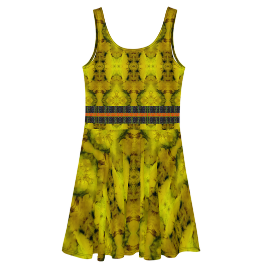 Fitted Skater Dress (Her/Muliebris)(Tree Link Stripe) RJSTH@Fabric#1 RJSTHS2021 RJS