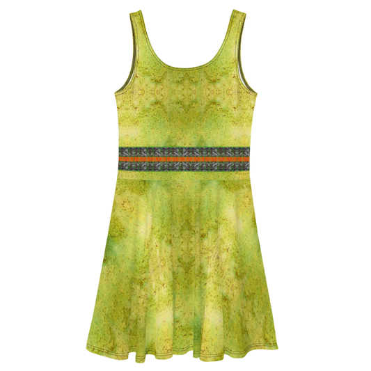 Fitted Skater Dress (Her/Muliebris)(Tree Link Stripe) RJSTH@Fabric#2 RJSTHS2021 RJS