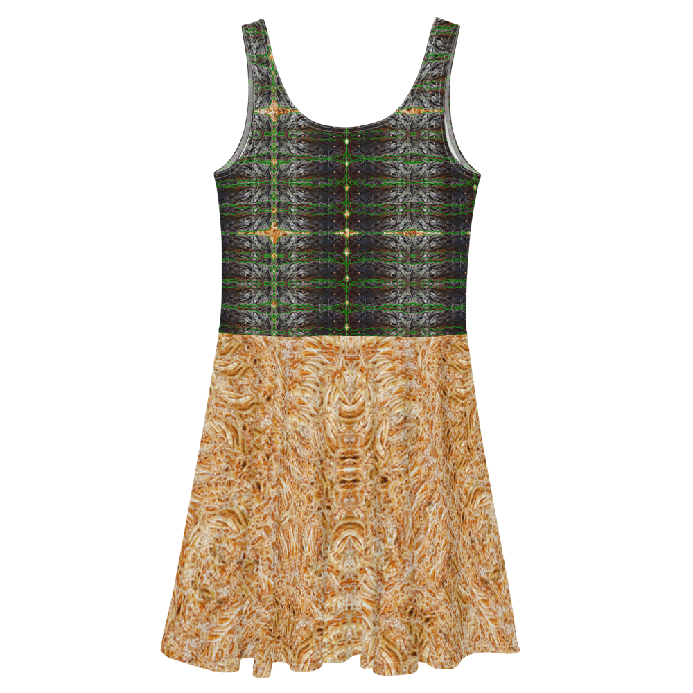 Fitted Skater Dress (Her/Muliebris)(Rind#4 Tree Link Ouroboros Smith Fabric) RJSTHW2021 RJS