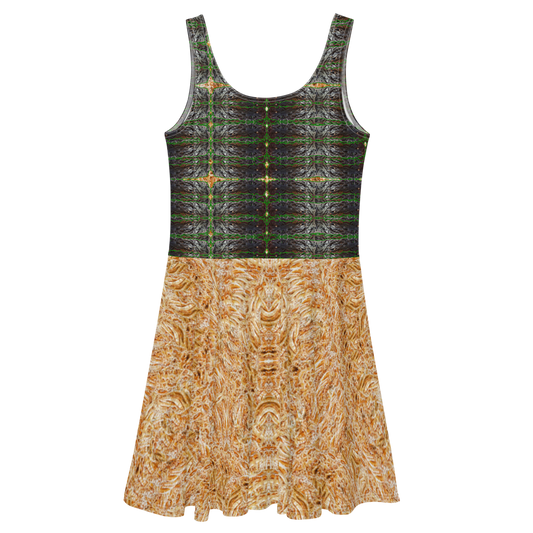 Fitted Skater Dress (Her/Muliebris)(Rind#4 Tree Link Ouroboros Smith Fabric) RJSTHW2021 RJS