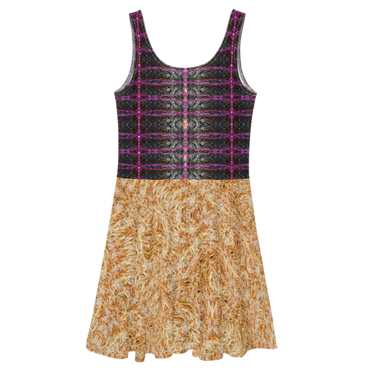 Fitted Skater Dress (Her/Muliebris)(Rind#9 Tree Link Ouroboros Smith Fabric) RJSTHW2021 RJS