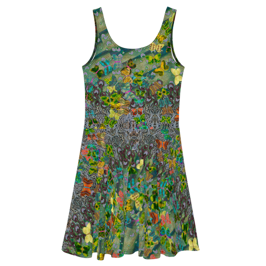 Fitted Skater Dress (Her/Muliebris)(Butterfly Glade, Shoal Solstice, GNHV8.4) RJSTH@Fabric#4 RJSTHw2021 RJS