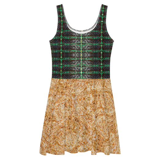 Fitted Skater Dress (Her/They)(Rind#10 Tree Link Ouroboros Smith Fabric) RJSTHW2021 RJS