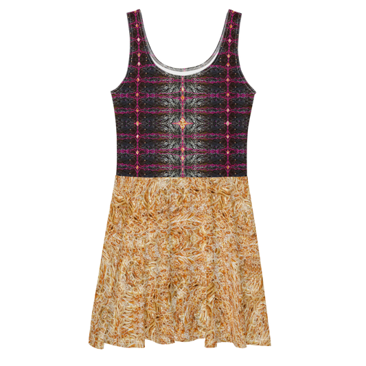 Fitted Skater Dress (Her/They)(Rind#11 Tree Link Ouroboros Smith Fabric) RJSTHW2021 RJS