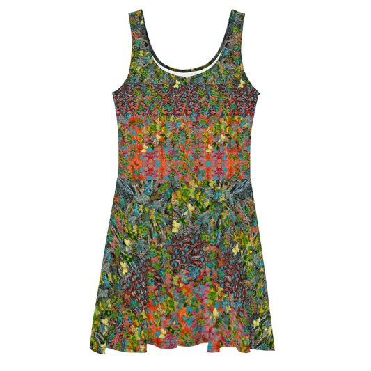 Fitted Skater Dress (Her/They)(Butterfly Glade, Shoal Solstice, GNHV8.12) RJSTH@Fabric#12 RJSTHw2021 RJS