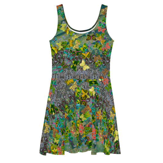 Fitted Skater Dress (Her/They)(Butterfly Glade, Shoal Solstice, GNHV8.4) RJSTH@Fabric#4 RJSTHw2021 RJS