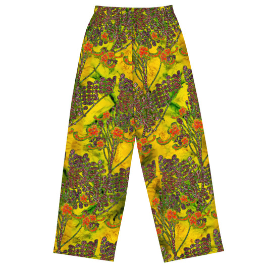 Wide-Leg Pants (Unisex)(WindSong Flower) RJSTH@Fabric#1 RJSTHS2022 RJS