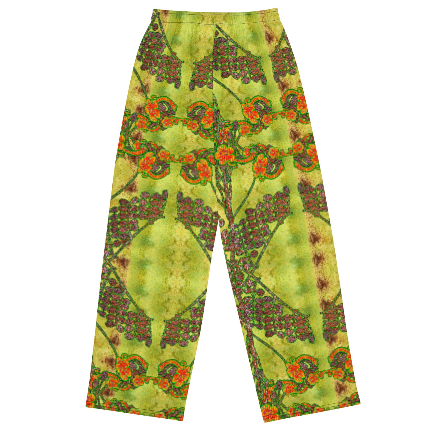 Wide-Leg Pants (Unisex)(WindSong Flower) RJSTH@Fabric#2 RJSTHS2022 RJS