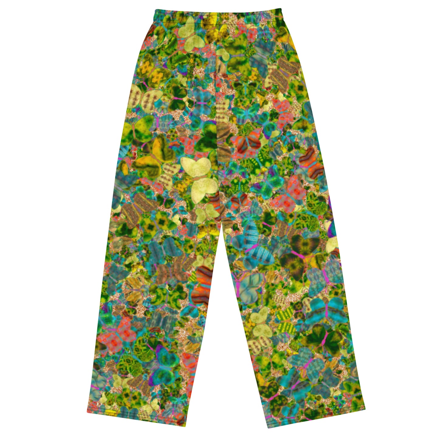 Wide-Leg Pants (Unisex)(Butterfly Glade Ouroboros Smith Circle Fabric) RJSTHS2022 RJS
