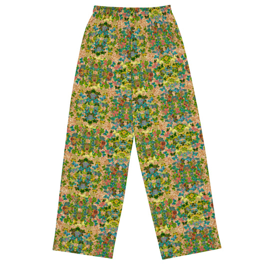Wide-Leg Pants (Unisex)(Butterfly Glade Ouroboros Smith Circle Fabric) RJSTHS2022 RJS