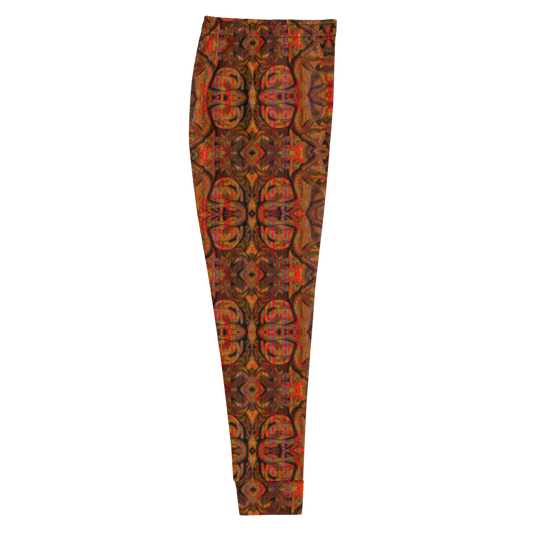 Hand Made, Print on Demand, Apparel & Accessories > Clothing > Activewear, Joggers, Sweatpants, River Jade Smithy, RJS, Travis Huffaker, RJSTH, 70% polyester, 27% cotton, 3% elastane, Slim fit, Cuffed legs, pockets, Elastic waistband, drawstring, GNHV8.2.1, Pure Candy Logo Collection Orange, purple, jeweled, copper, side